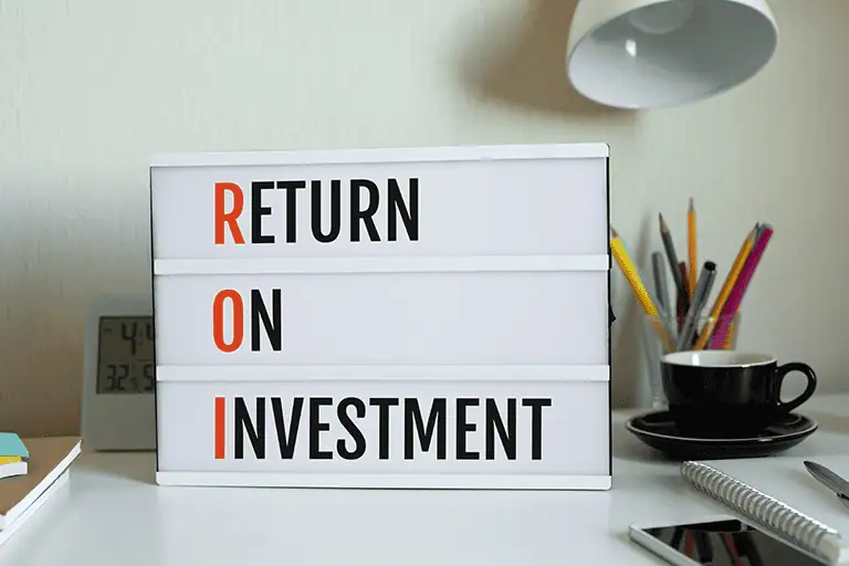 An image saying Return on Investment which is what revenues from PRS, PPL and MCPS can be classed as for your uk sync deals