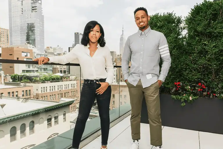 Shari Bryant and Omar Grant from Roc Nation who both started out as industry interns