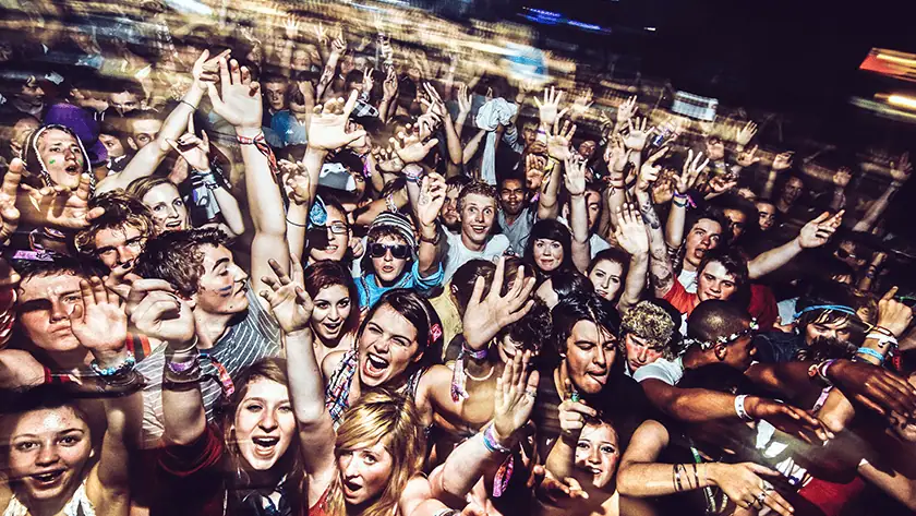 An excited crowd enjoying the musical moment depicting how to build a fanbase as an independent artist in 2025