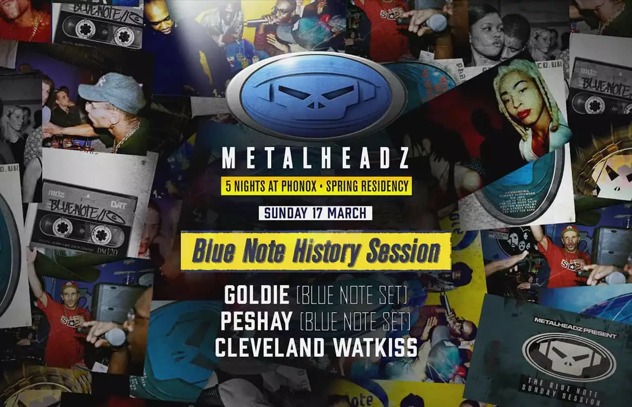 Peshay is set to play Metalheadz Sunday Blue Note Session